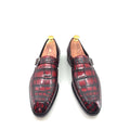 Maurice Sargeant Alligator Monkstrap - Burgundy
