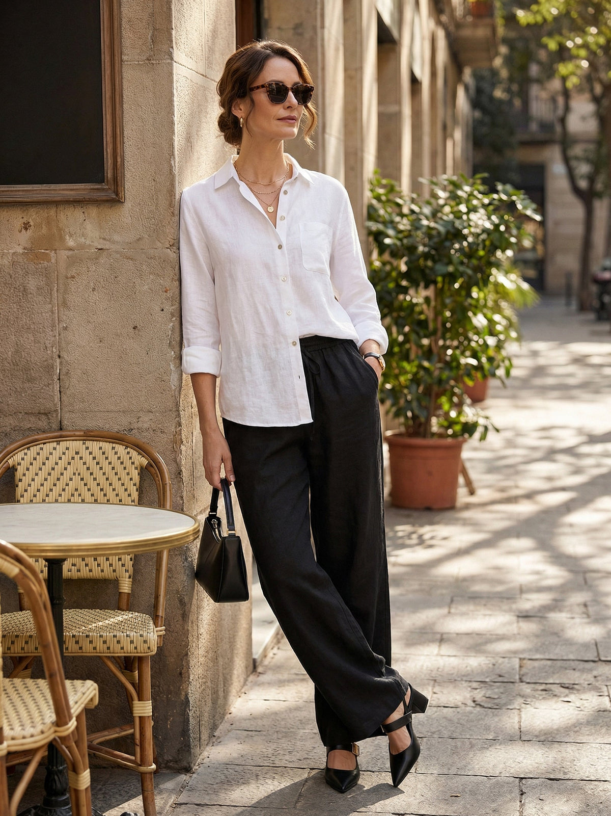 100% Linen Classic Pants LYON