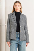CITY CHECKLINE WOOLEN WOVEN JACKET