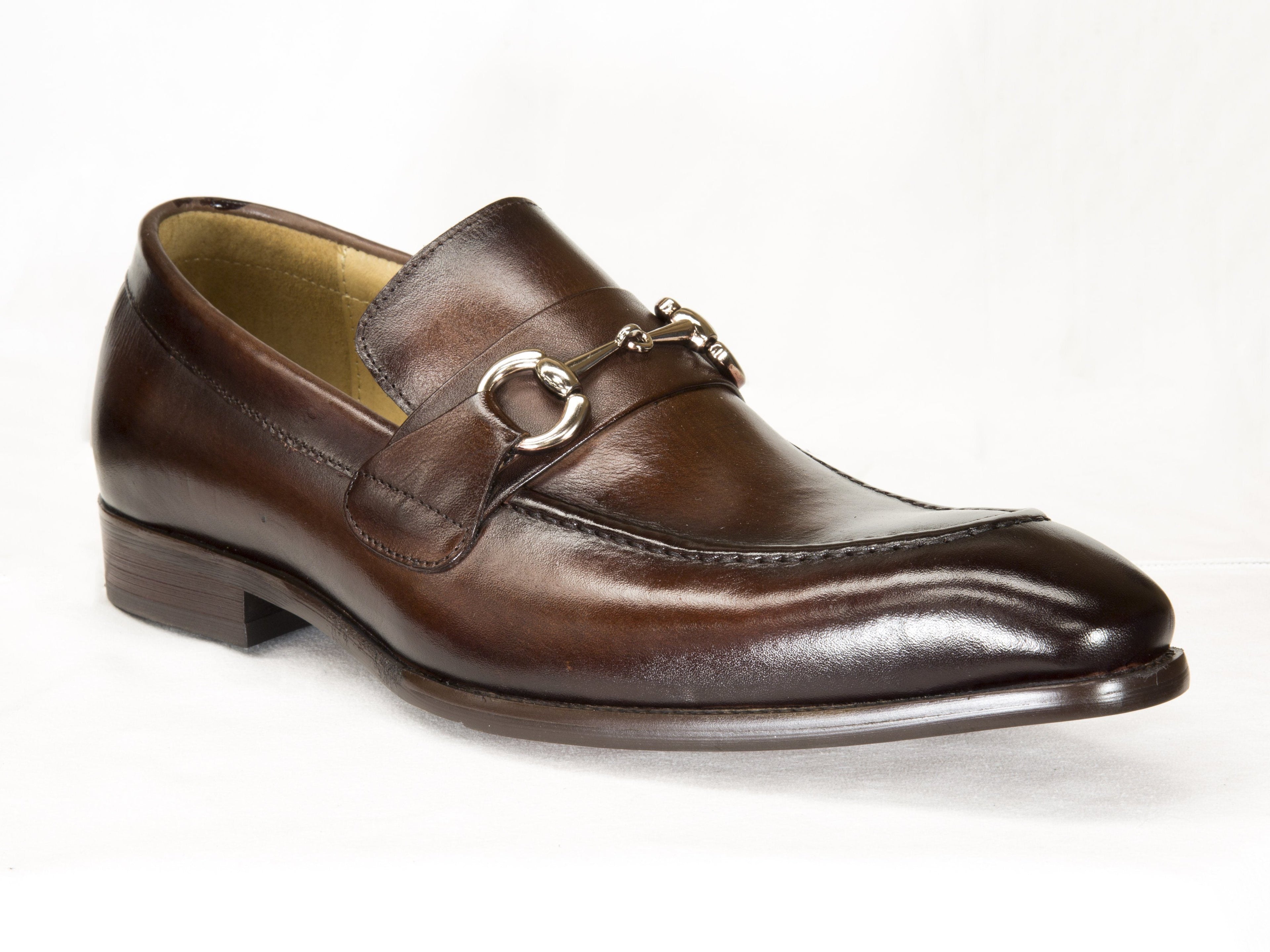 Carrucci Calfskin Loafer - Brown
