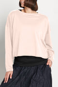 Pima Cotton Mini Luxury Boxy T-Shirt - Blush
