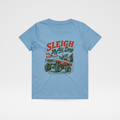 SLEIGH ALL DAY TODDLER CHRISTMAS MONSTER TRUCK TEE - BLUE