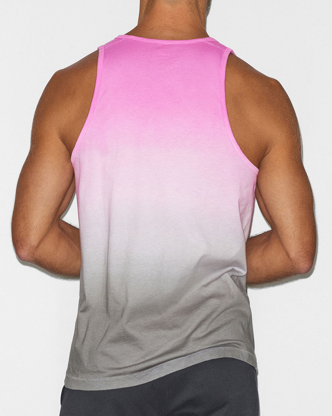 Dip Dye Relaxed Tank Peony Pink