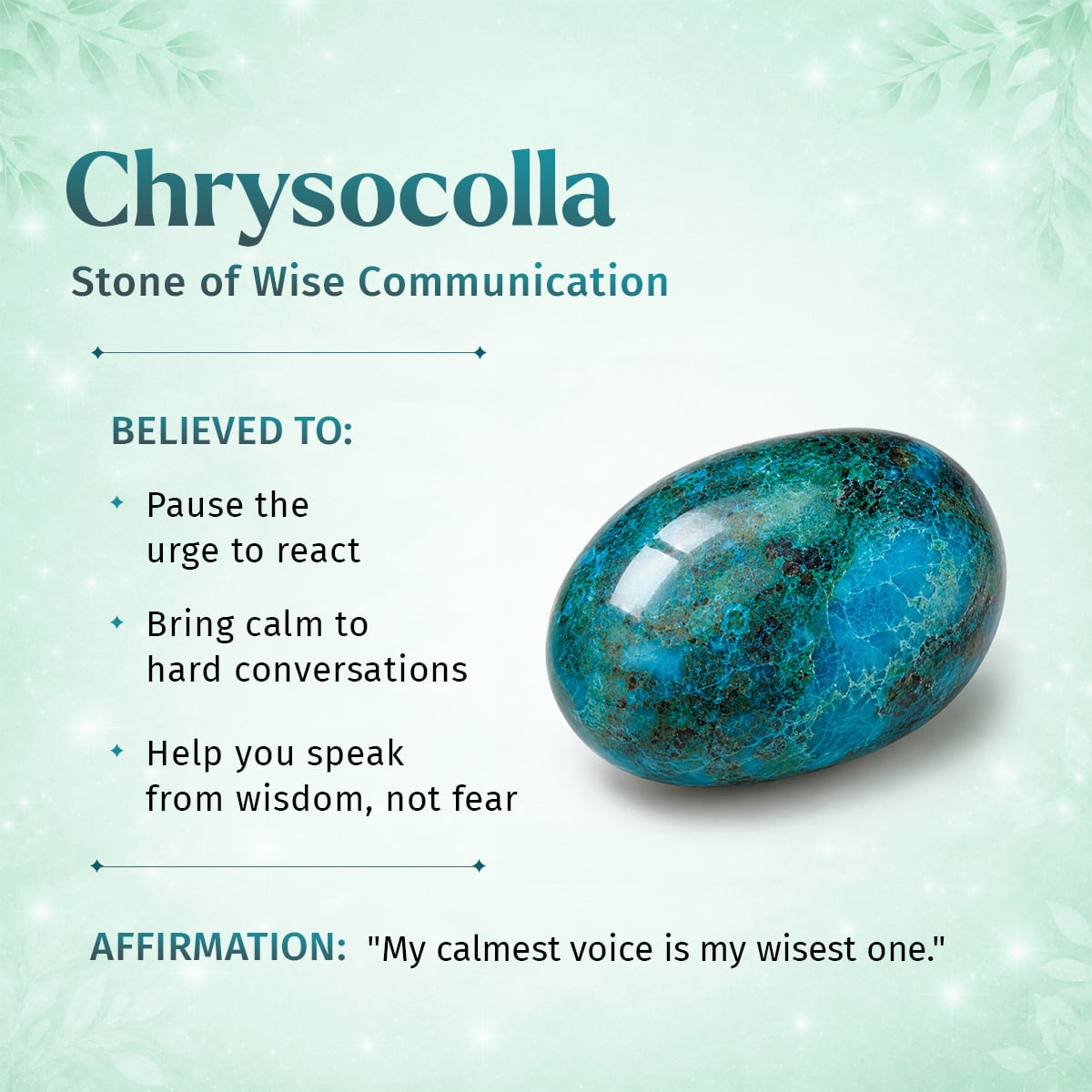 Cleopatra’s Wise Stone - Rare Peruvian Chrysocolla Bracelet