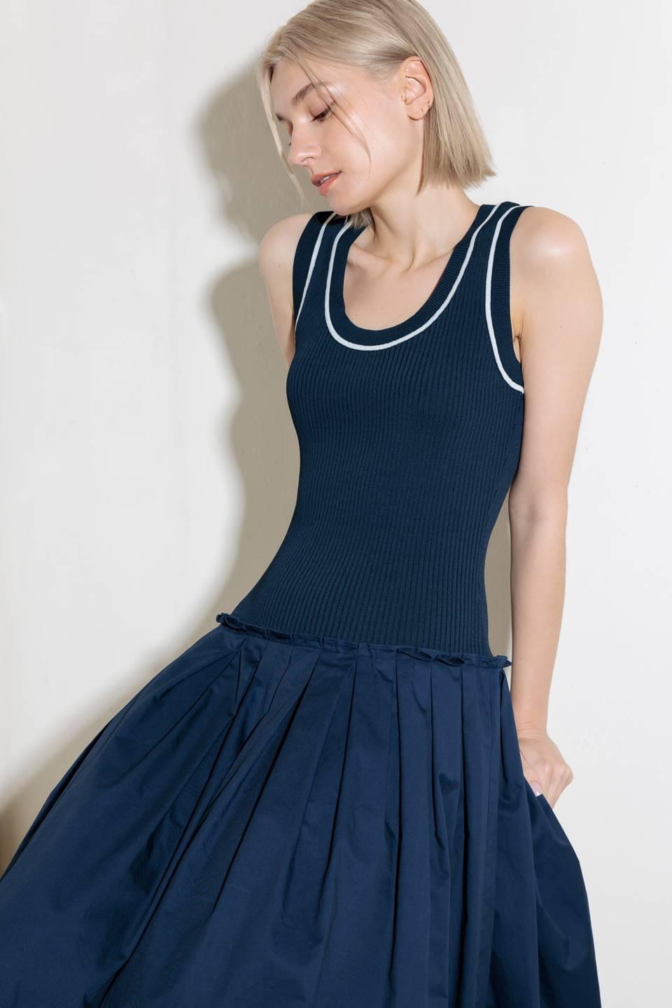 CELEBRATE EVERYDAY NAVY DRESS