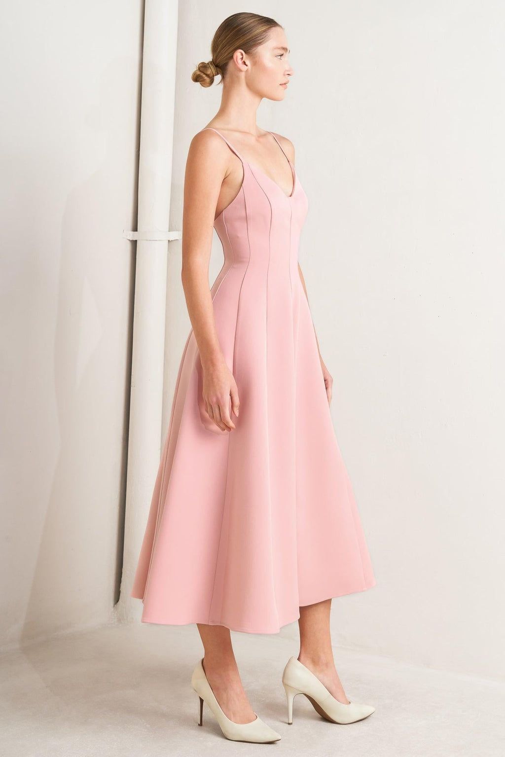 PURE INTENTION WOVEN MIDI DRESS