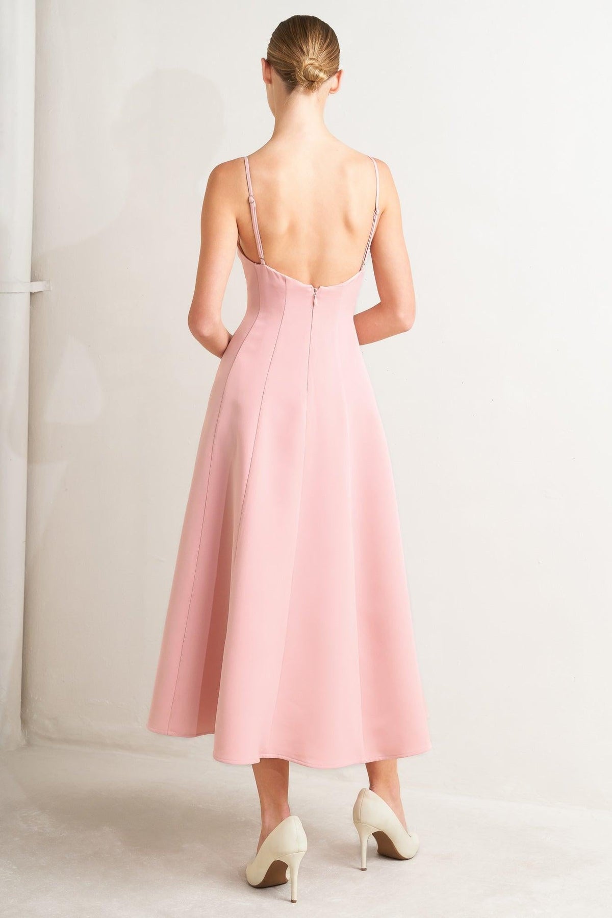 PURE INTENTION WOVEN MIDI DRESS