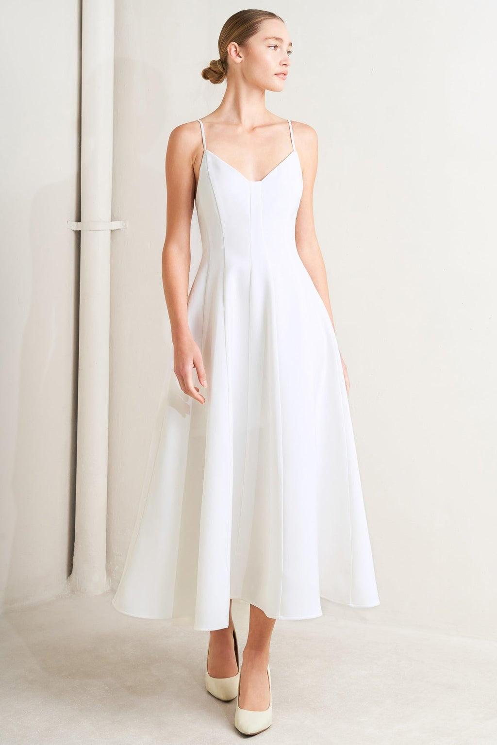 PURE INTENTION WOVEN MIDI DRESS