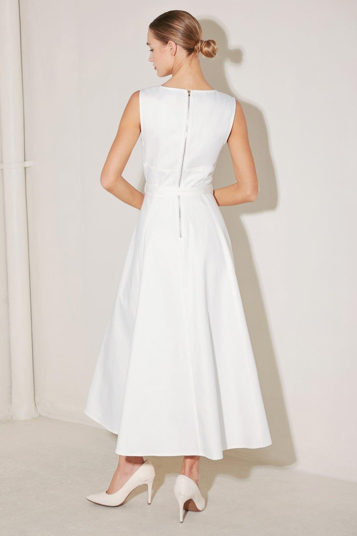 SUMMER SOCIAL WOVEN MIDI DRESS