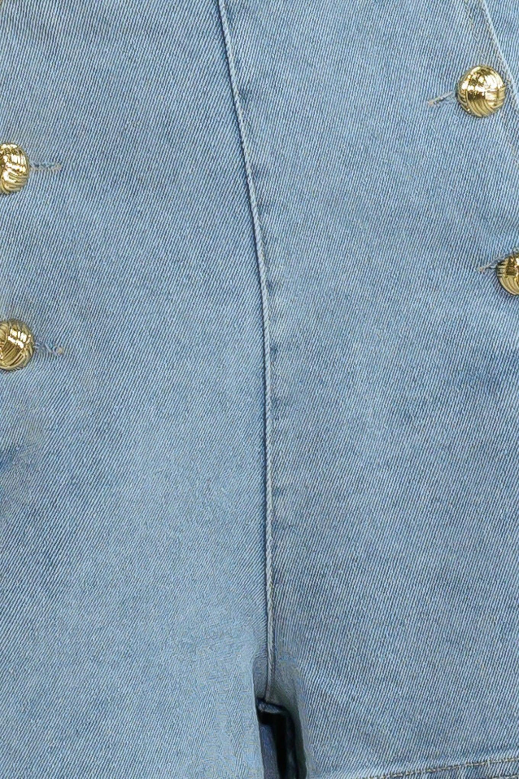 ANGEL WINGS AND CHAMOMILE DENIM WOVEN SKORT