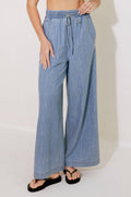 RIVERSIDE SIPS LIGHT INDIGO CHAMBRAY PANTS