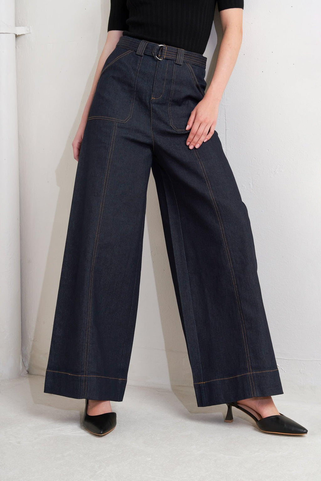 URBAN PANEL DENIM PANTS