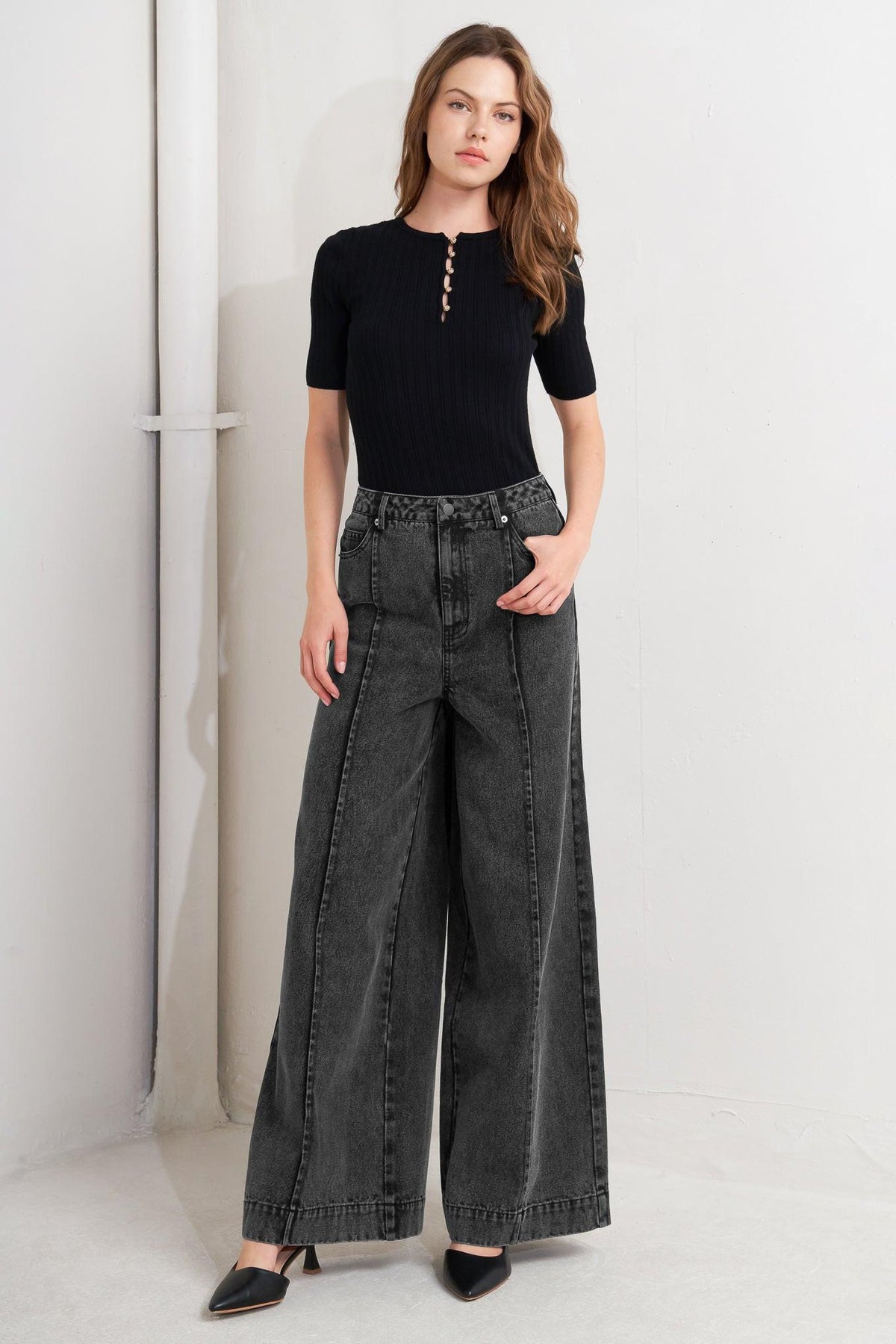 GRAPHITE MUSE DENIM PANTS
