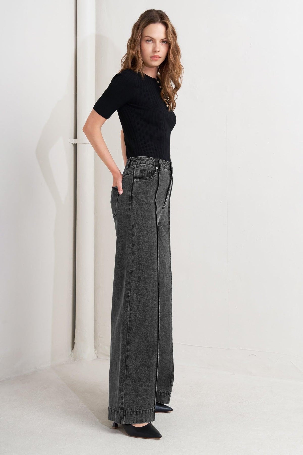GRAPHITE MUSE DENIM PANTS