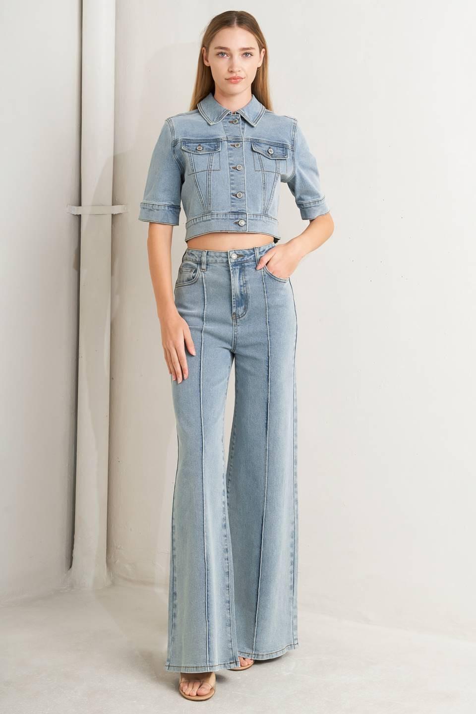 MODERN NEUTRAL DENIM PANTS