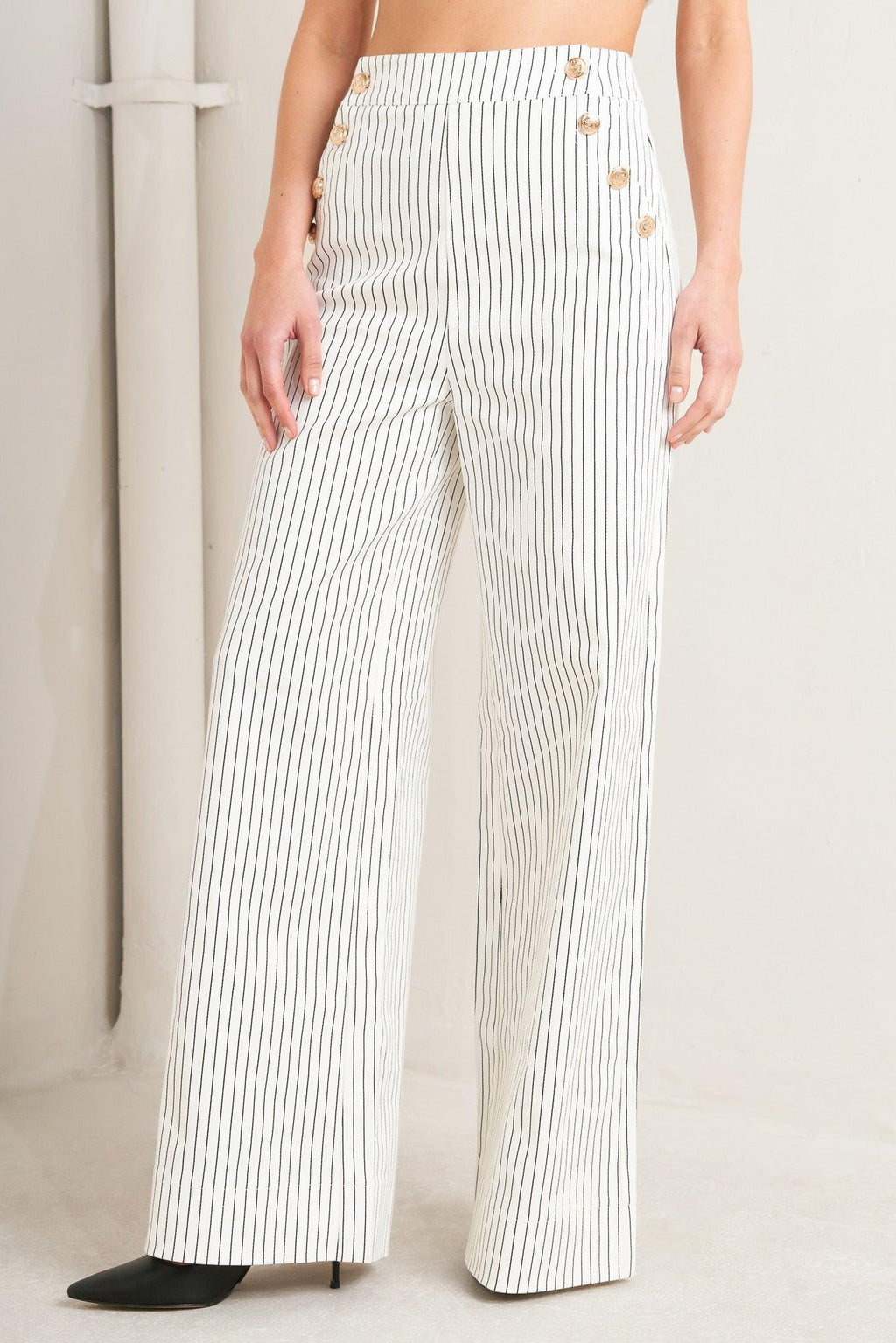 EFFORTLESS FORM STRIPE WOVEN PANTS