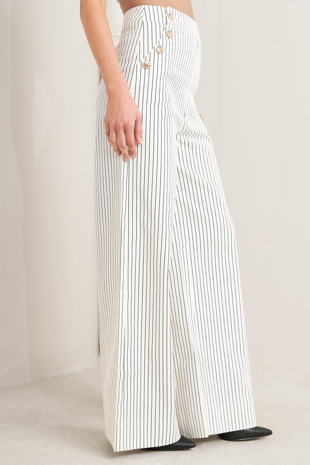 EFFORTLESS FORM STRIPE WOVEN PANTS