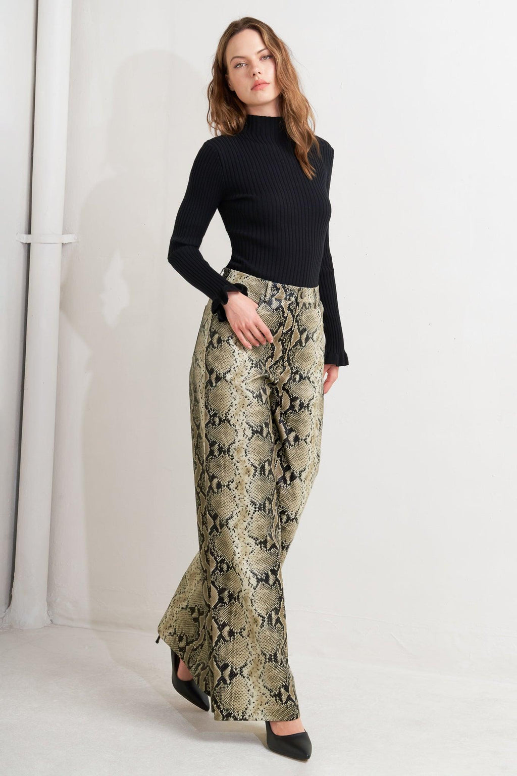 GLAM VENOM FAUX LEATHER PANTS