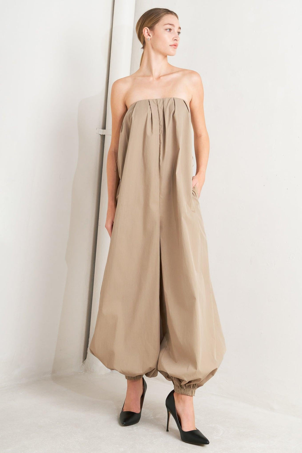 QUIET SENSUALITY WOVEN JUMPSUIT
