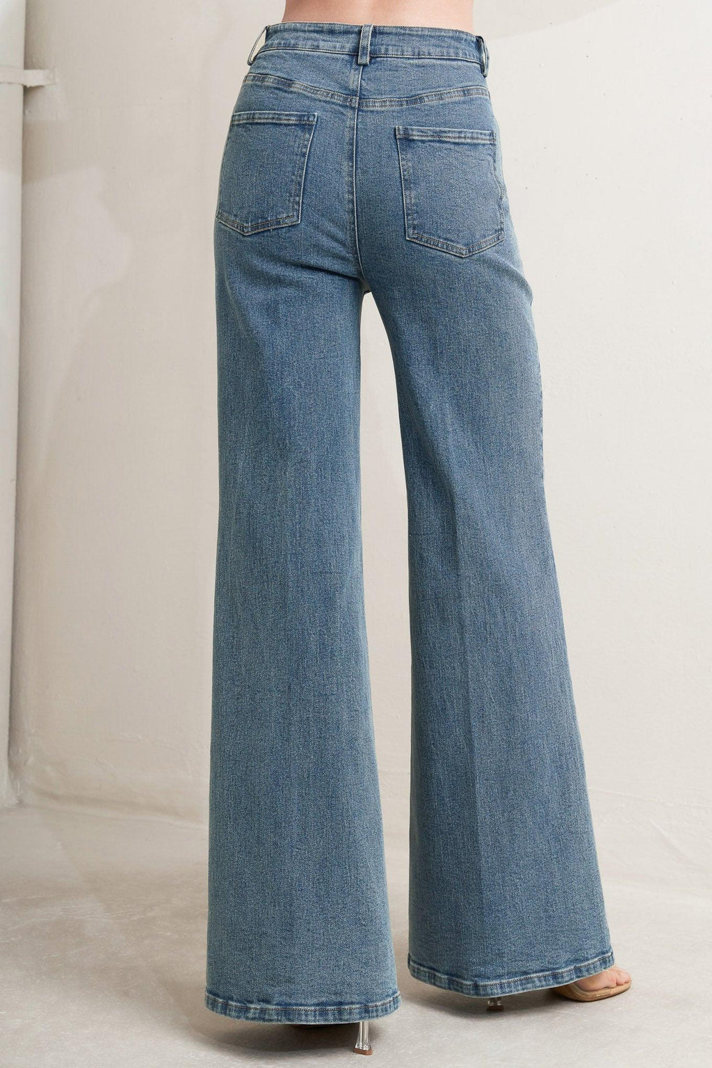 NO SECOND THOUGHT WASHED DENIM PANTS