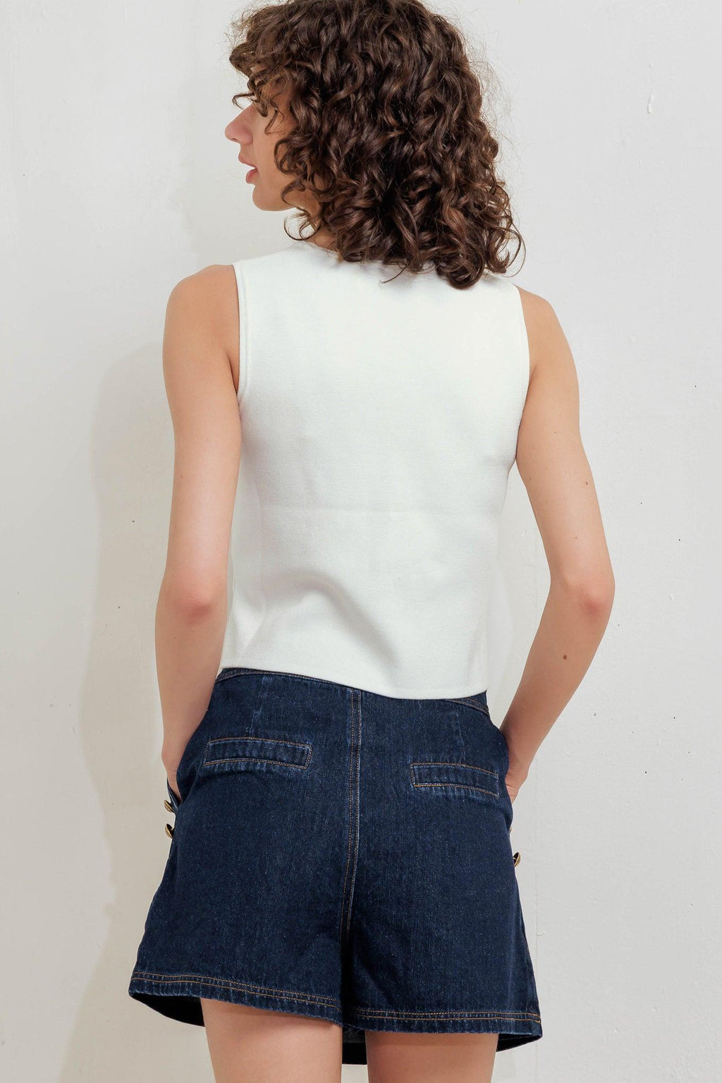 NEAT TENSION SWEATER TOP