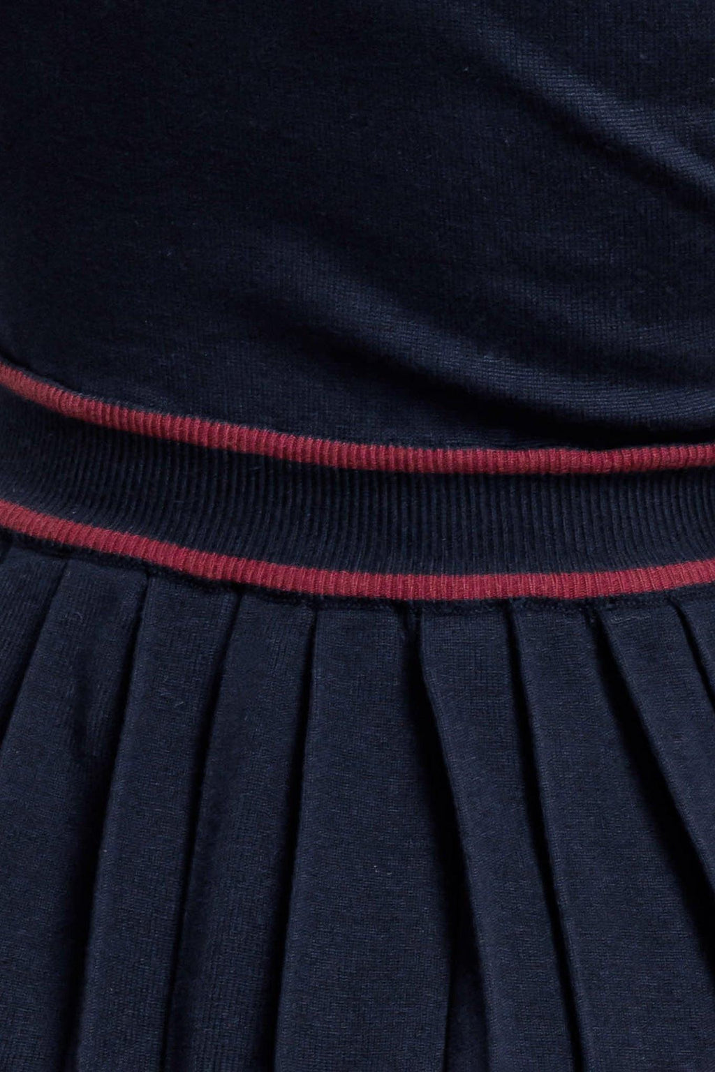BERRY STRIPE SWEATER MINI DRESS
