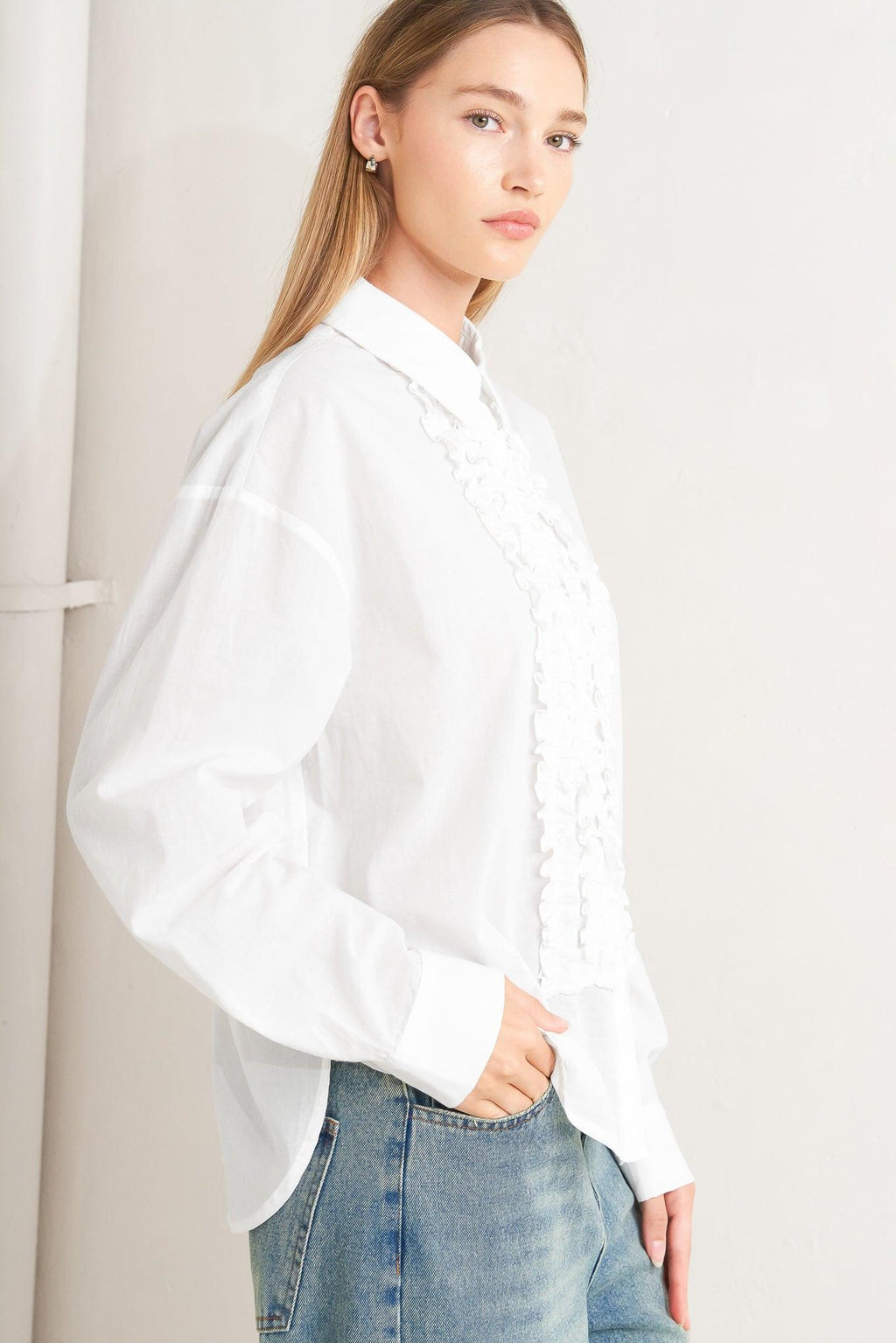 MODERN MUSE WOVEN TOP
