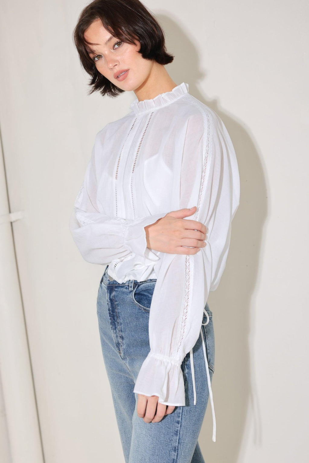 PURE ROMANCE WOVEN TOP