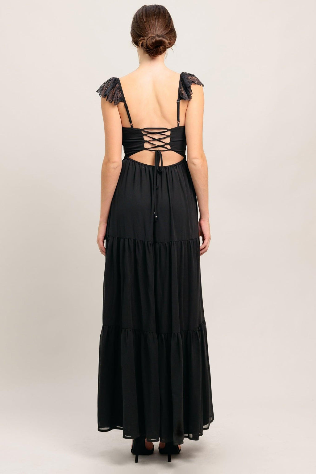 FORGOTTEN ROMANCE WOVEN MAXI DRESS
