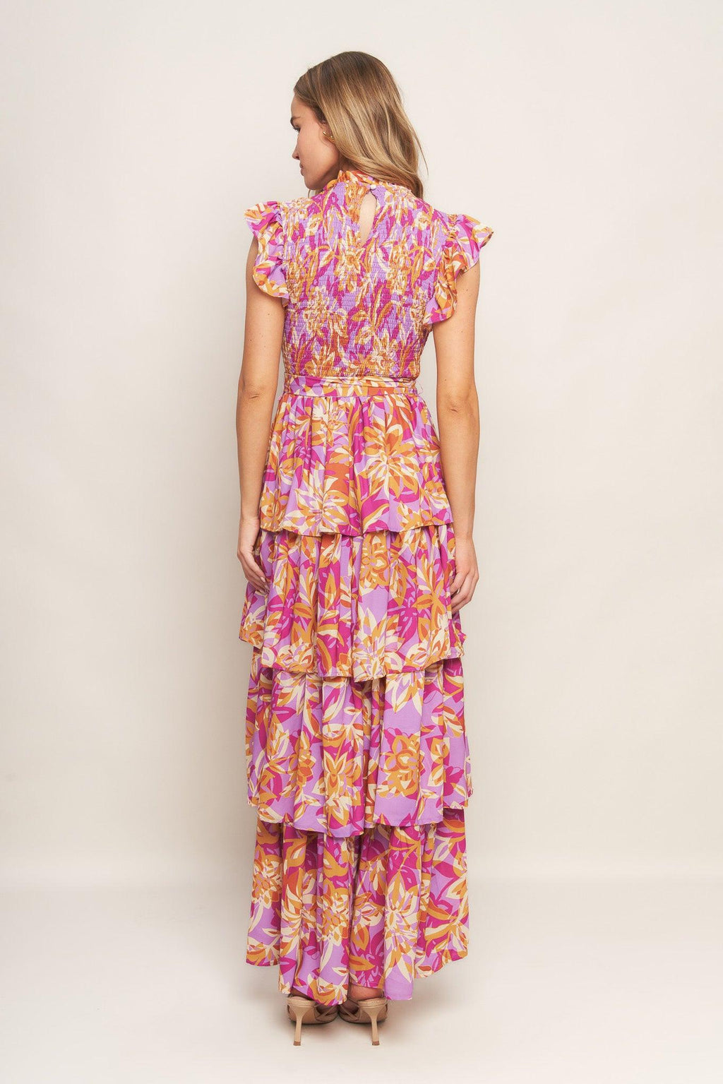 GETTING STARTED WOVEN MIDI DRESS