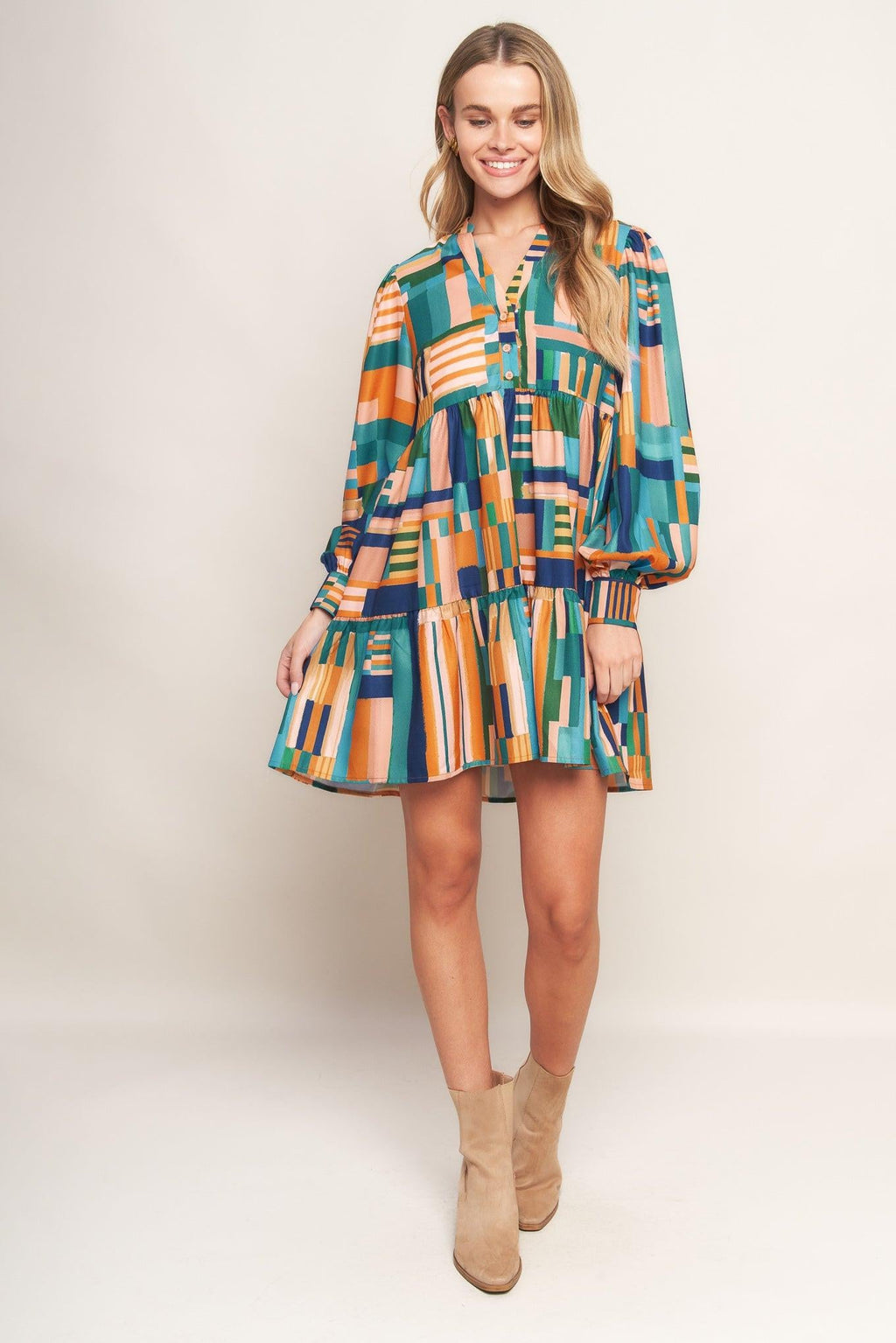 EFFORTLESS SELECTION WOVEN MINI DRESS