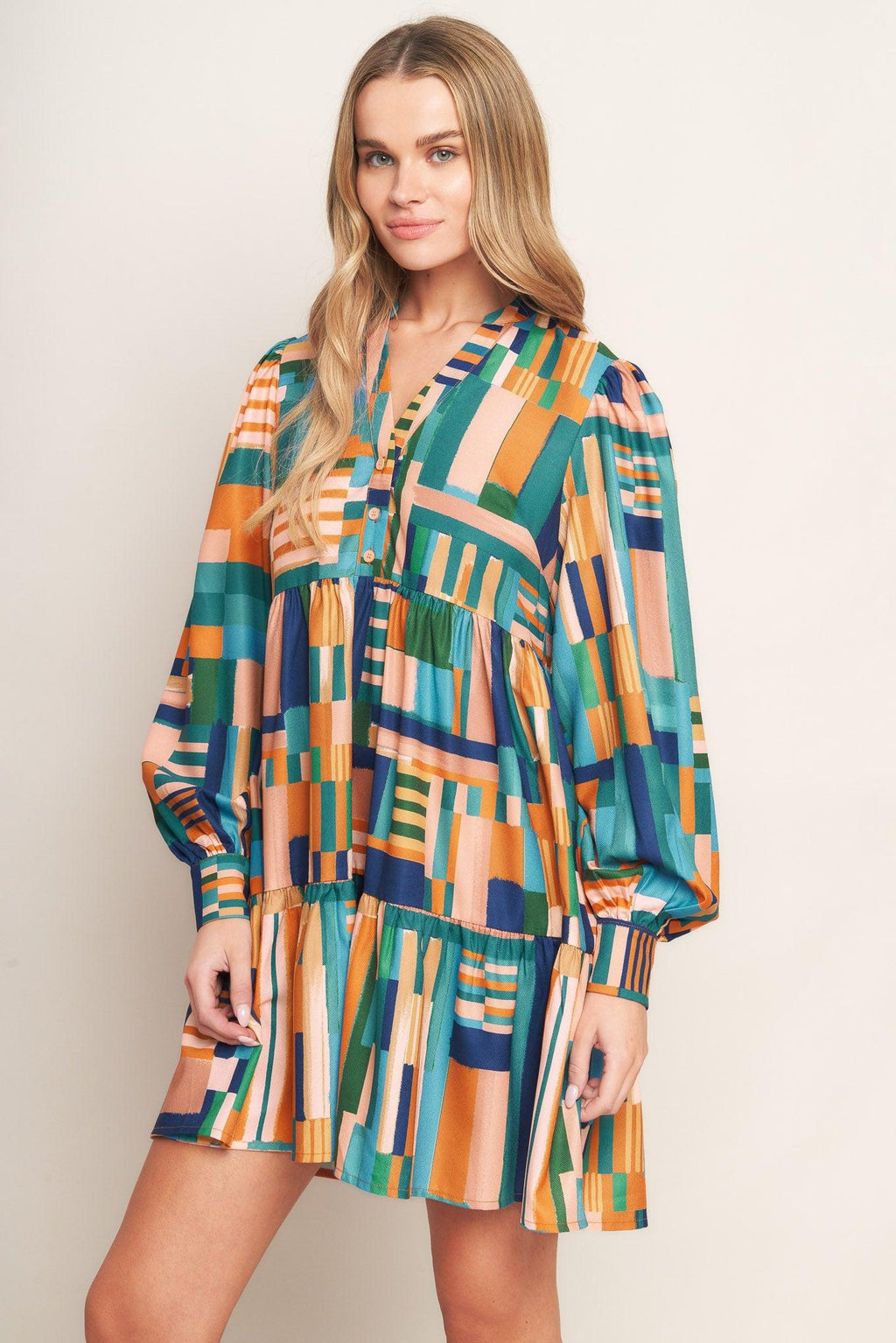 EFFORTLESS SELECTION WOVEN MINI DRESS