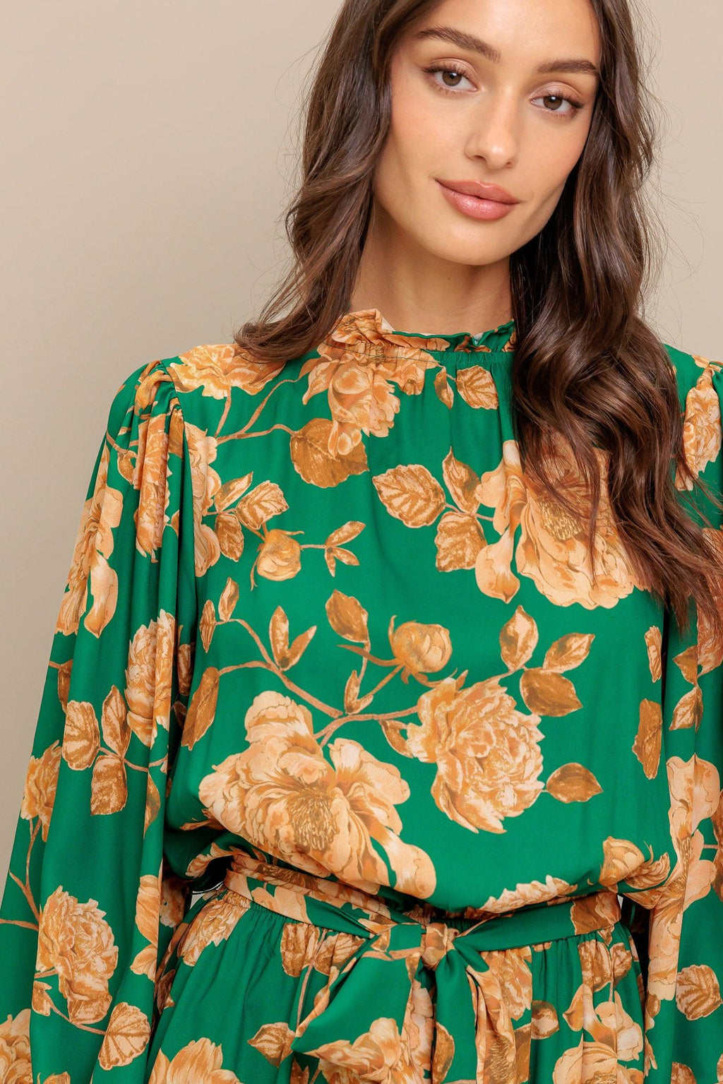 SONGS ABOUT YOU WOVEN MIDI DRESS