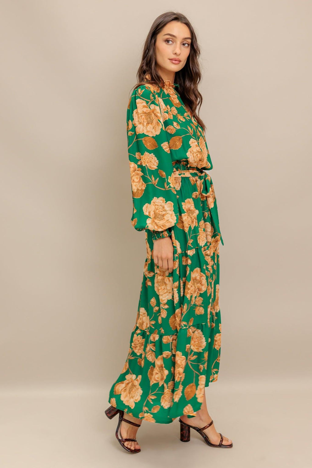 SONGS ABOUT YOU WOVEN MIDI DRESS