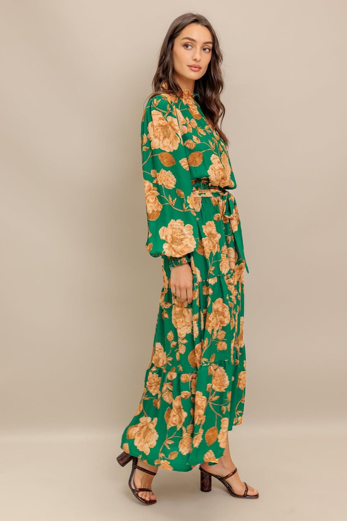 SONGS ABOUT YOU WOVEN MIDI DRESS