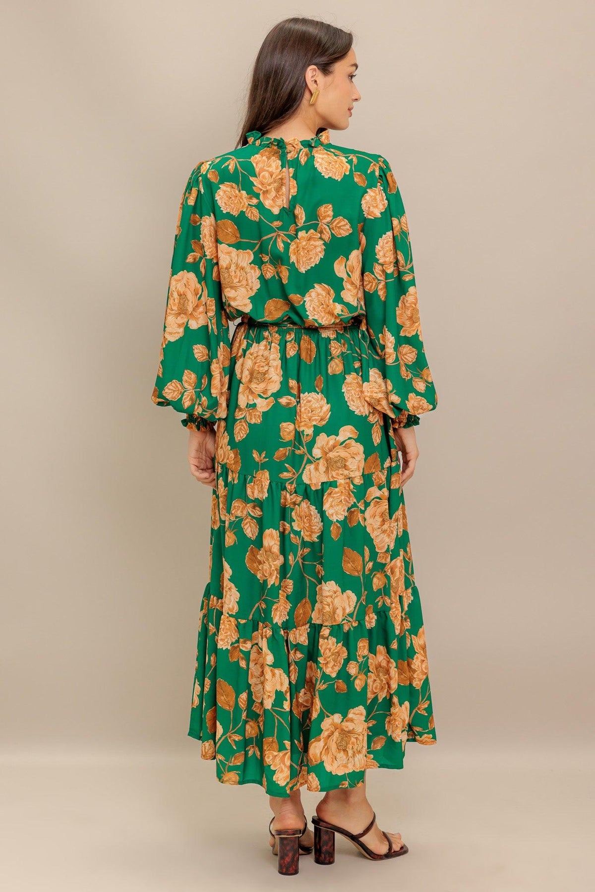 SONGS ABOUT YOU WOVEN MIDI DRESS