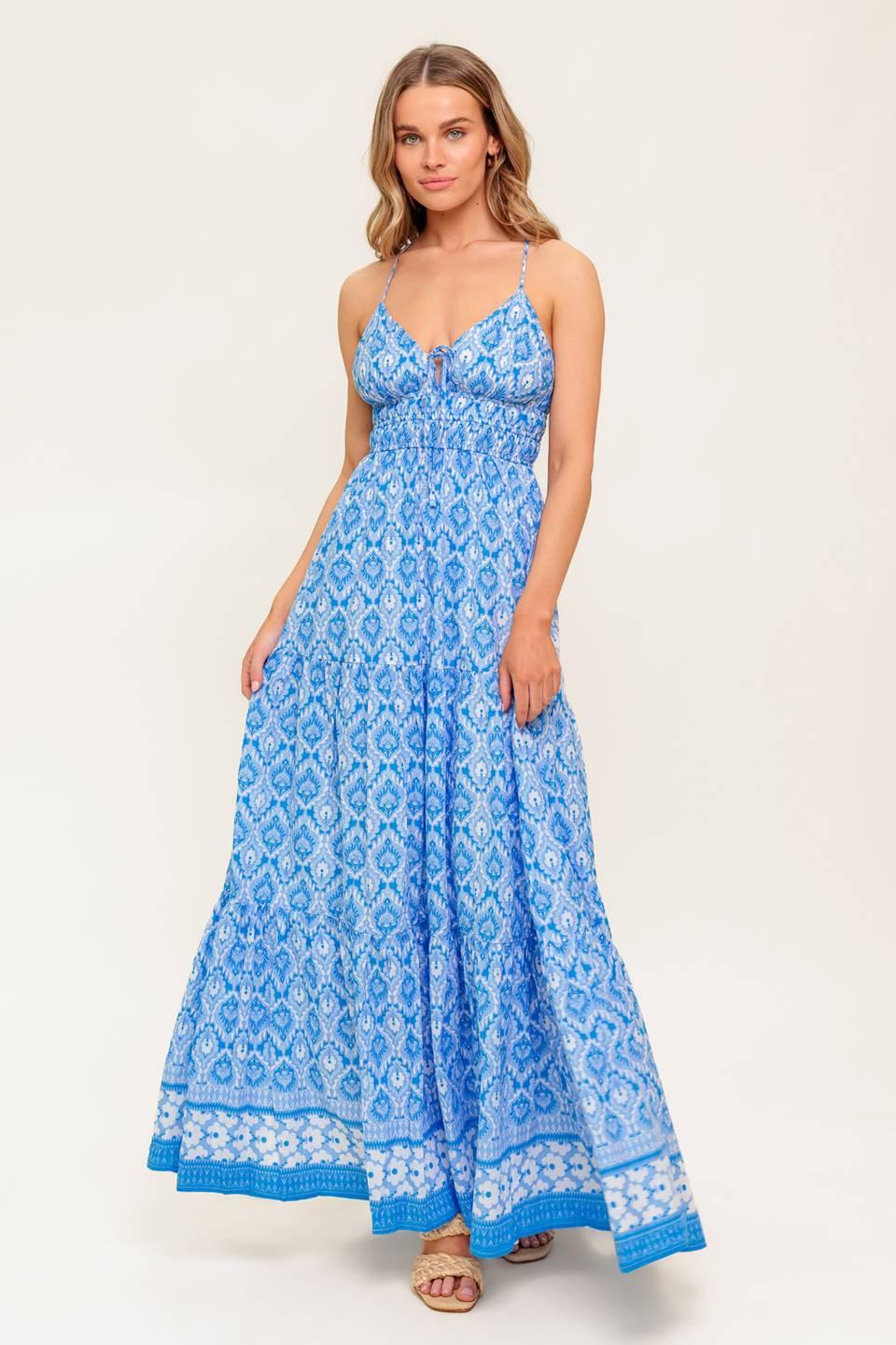 WILDFLOWER RHAPSODY WOVEN MAXI DRESS