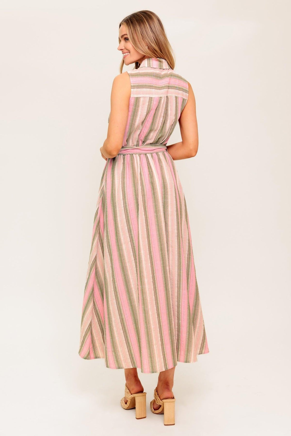 WIND ON MY SKIN WOVEN MIDI DRESS