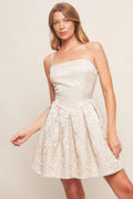 ROMANTIC GARDEN WOVEN MINI DRESS