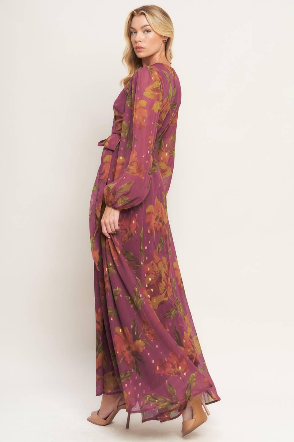 EMBER GARDEN WOVEN MAXI DRESS