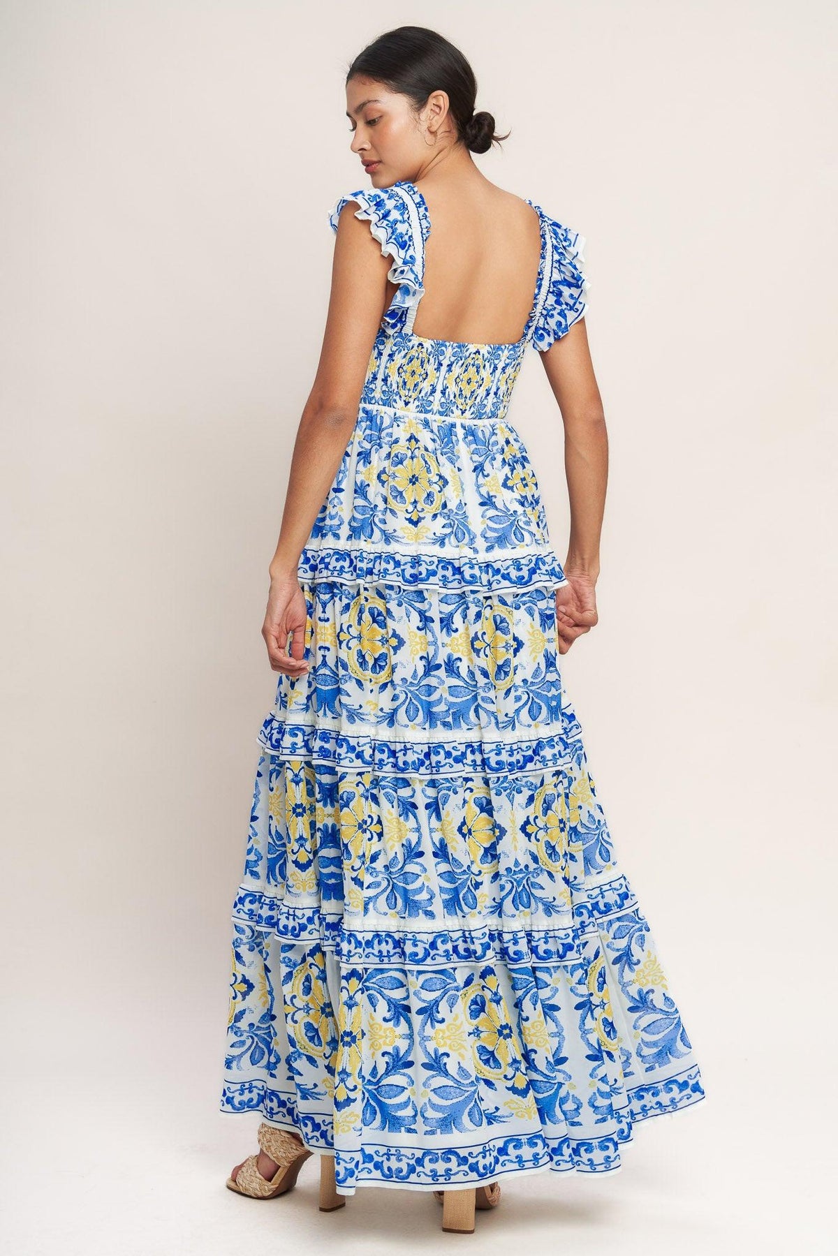 SALTY AIR SWEETHEART WOVEN MAXI DRESS