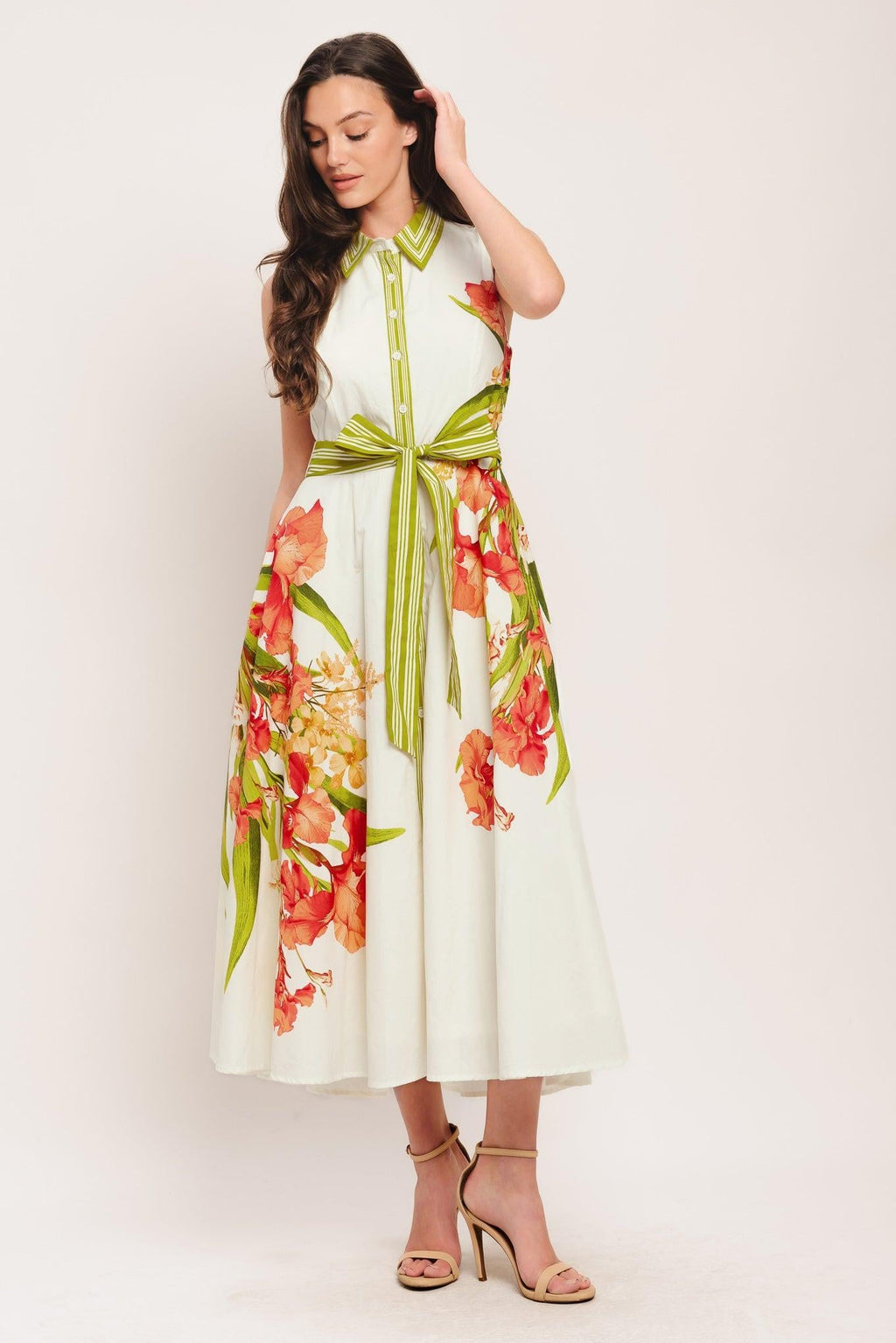 SPRING HEIRLOOM WOVEN MIDI DRESS