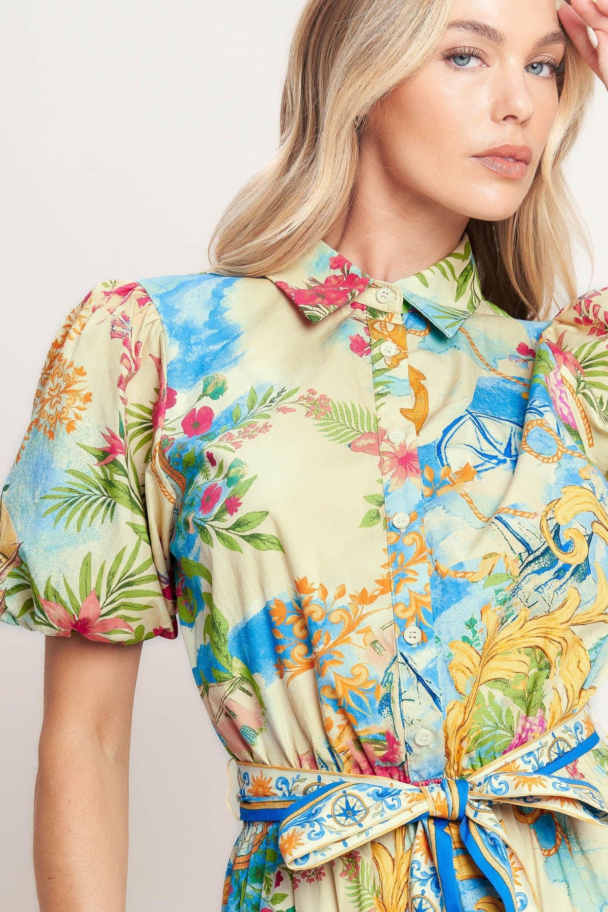 MEET ME IN PARADISE WOVEN MINI DRESS