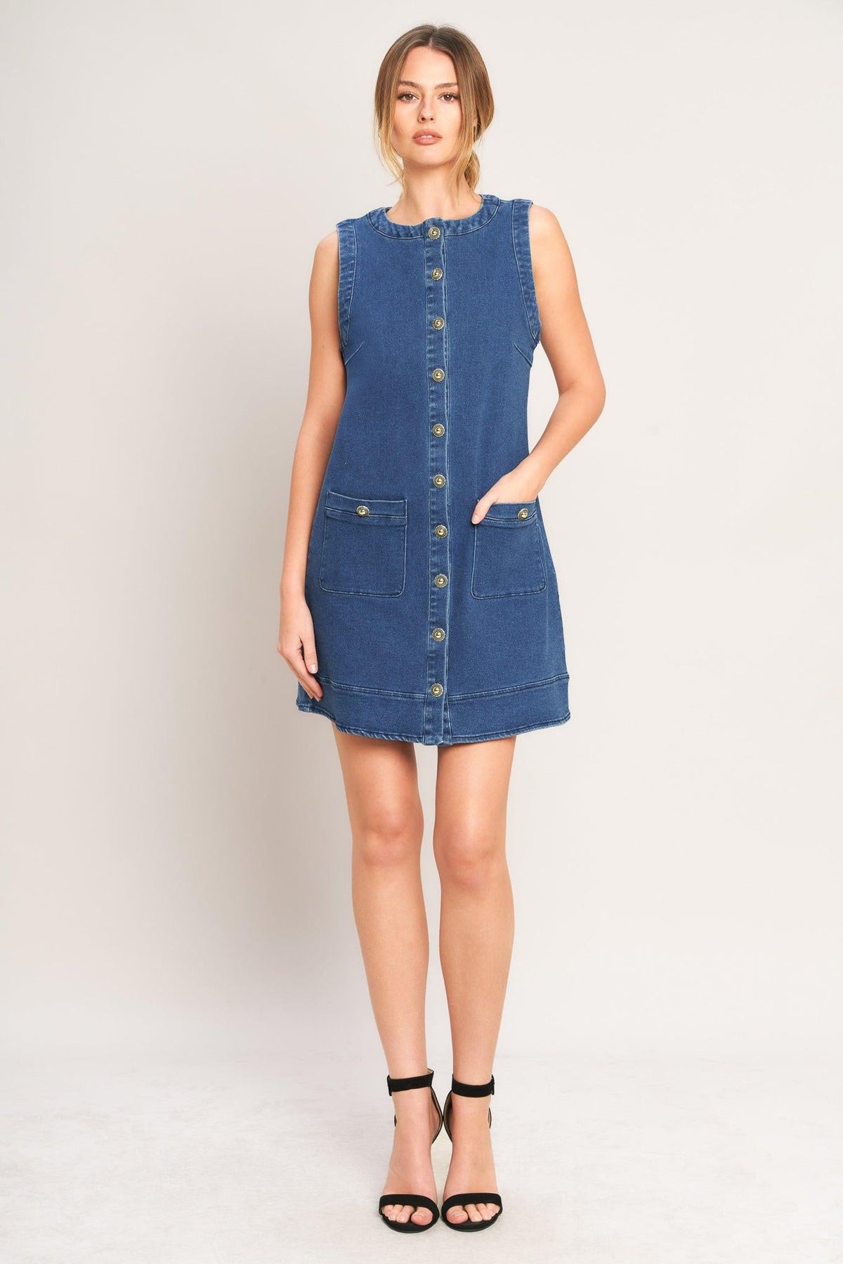 EVERYDAY ICON DENIM SHIFT DRESS