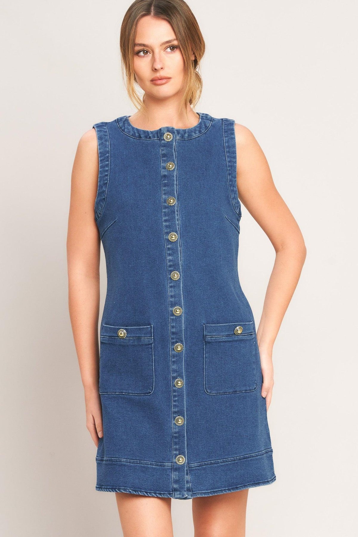 EVERYDAY ICON DENIM SHIFT DRESS