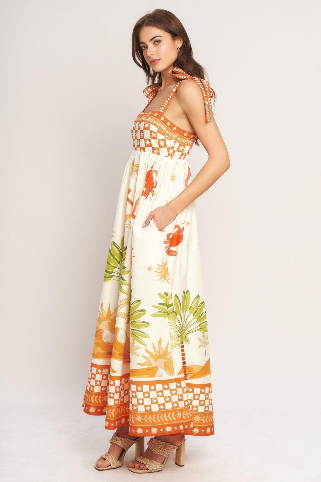 PALM COAST DREAM WOVEN MAXI DRESS