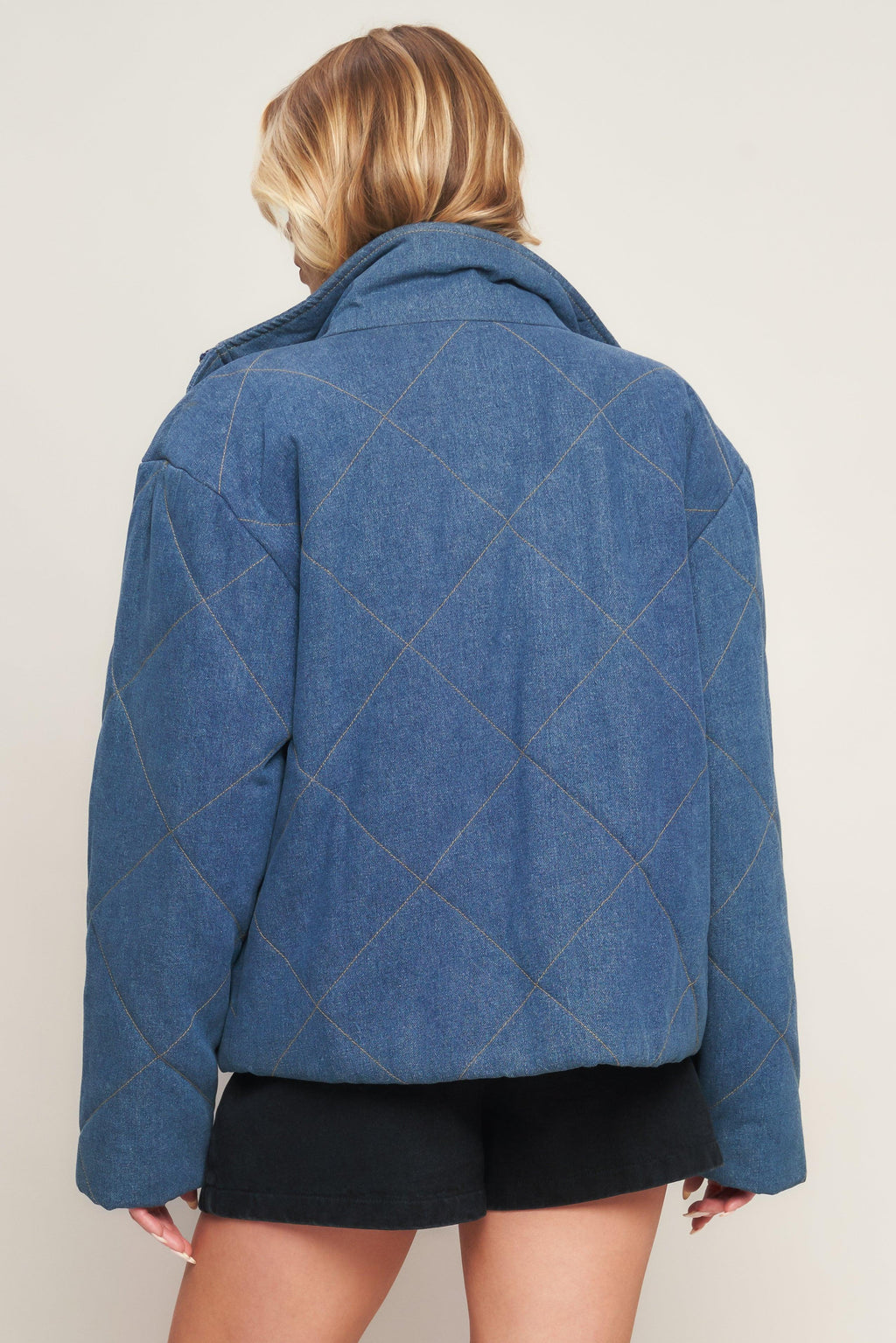 FOR GOOD QUILTED DENIM JACKET