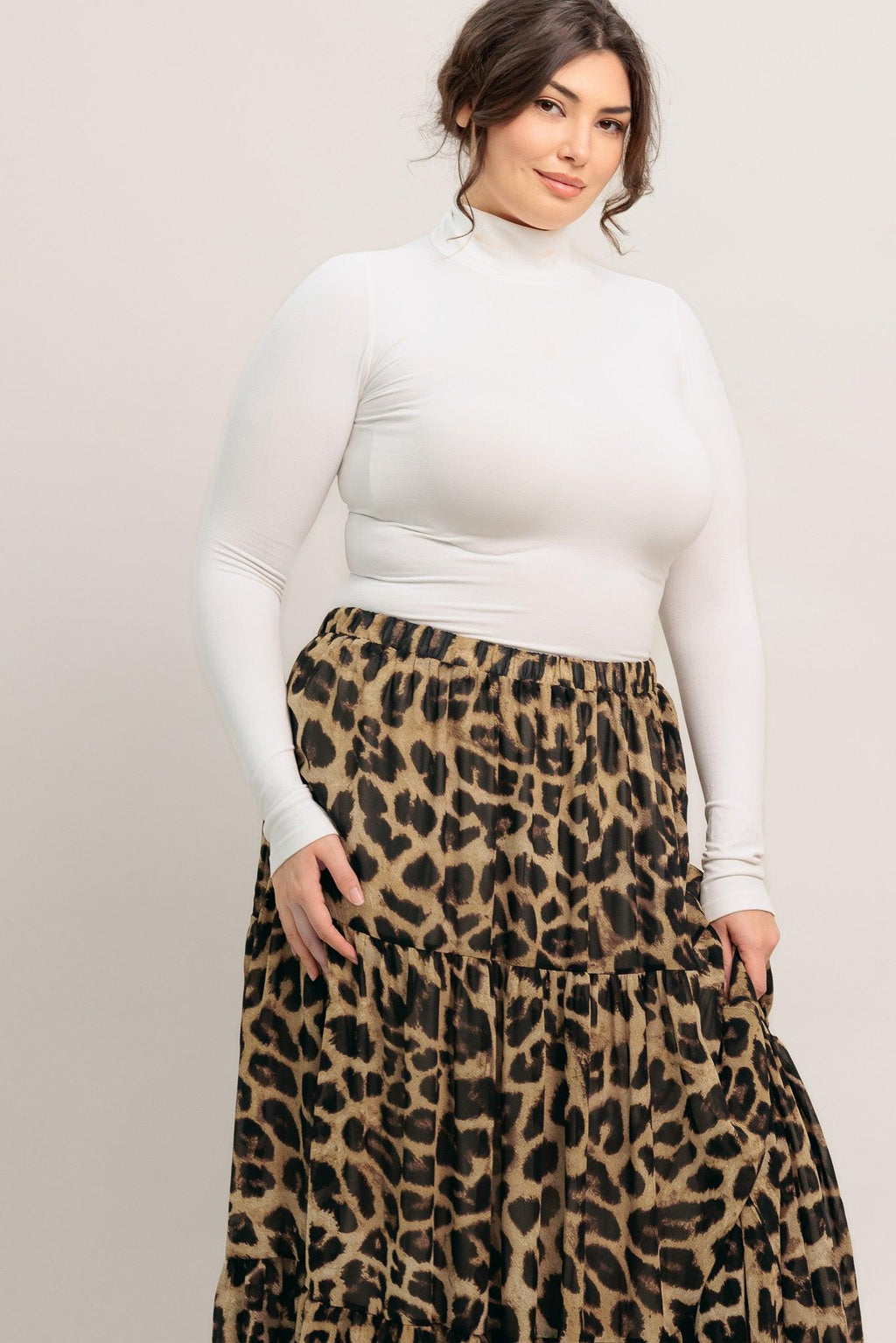 SEASONLESS STYLING WOVEN MAXI SKIRT