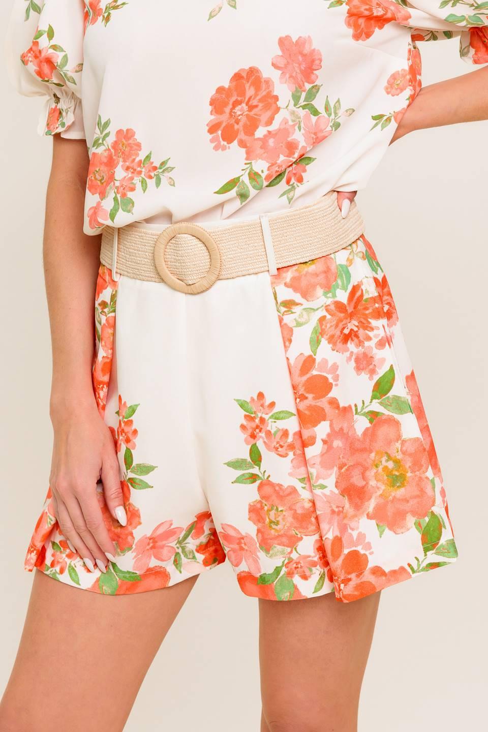 LOVELY DAYS IVORY WOVEN SHORT