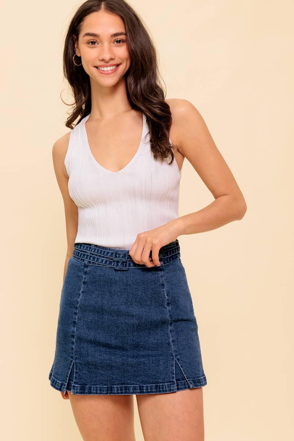 SUNDAY AFTERNOONS MEDIUM INDIGO SKORT